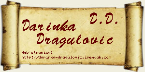 Darinka Dragulović vizit kartica